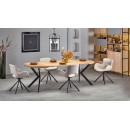 Стол обеденный HALMAR PERONI дуб золотой/черный 100-250/100